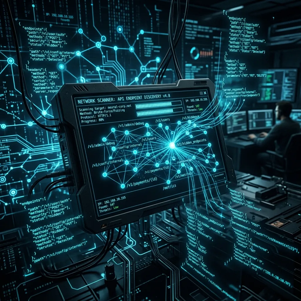 Hidden REST API endpoints mapped by network scanner