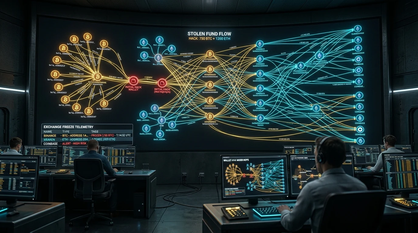 Cryptocurrency Blockchain Analytics & Stolen Asset Recovery Graph